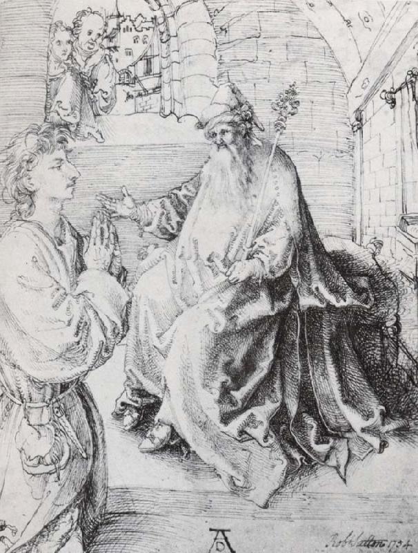 Albrecht Durer Youth kneeling beffore the judge